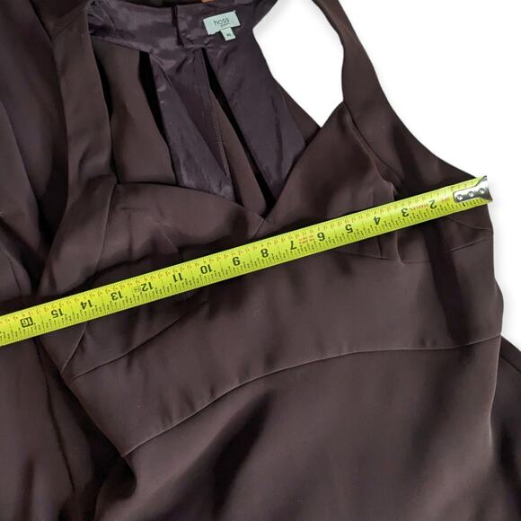 HOSS INTROPIA elegant burgundy brown sweetheart halter neck maxi gown - Picture 12 of 12